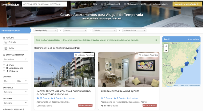 App de aluguel por temporada facilita hospedagem no Brasil e exterior